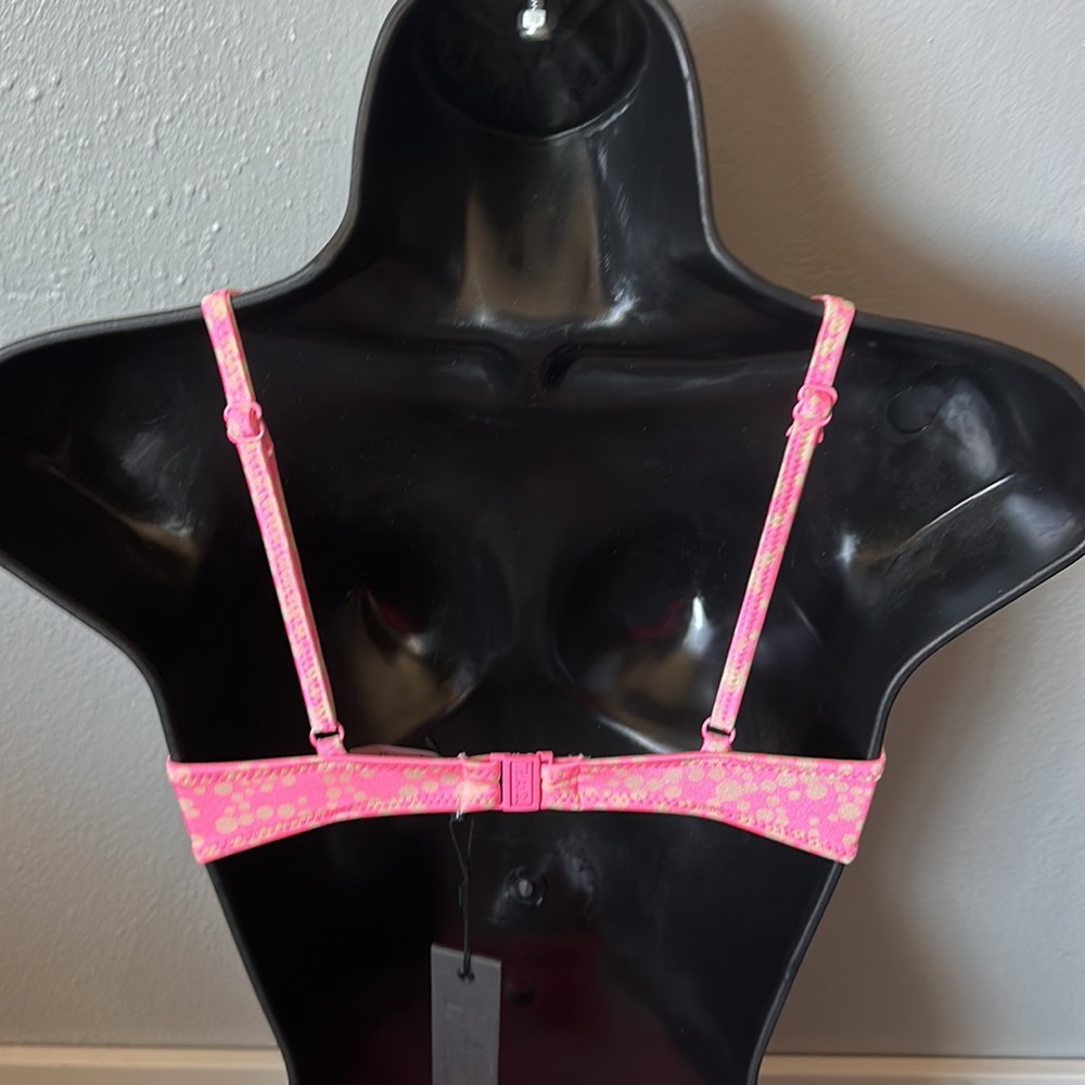 Pink Polka Dot swimsuit set. - Picture 6 of 13